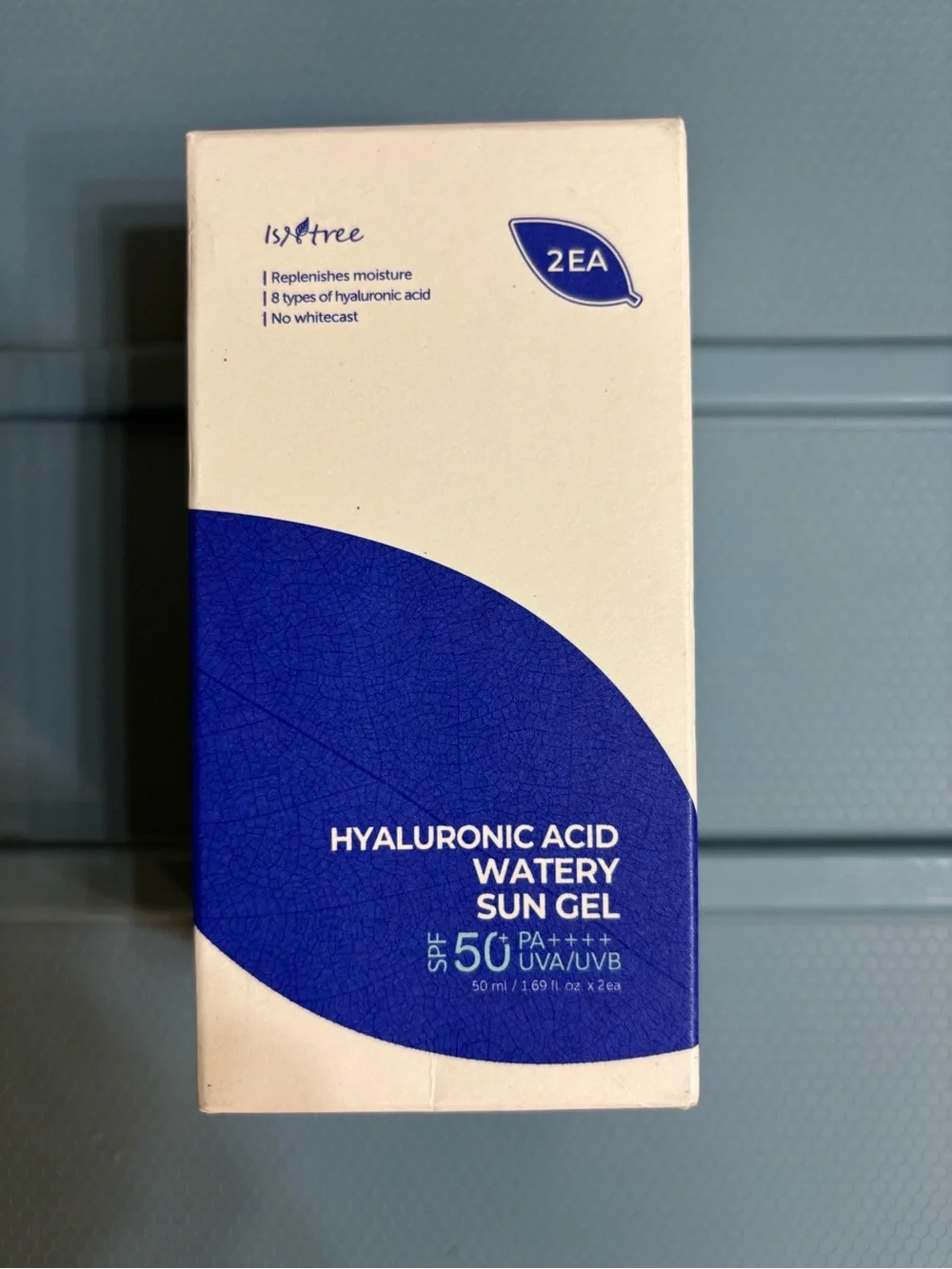 2 PACK ISNTREE Hyaluronic Acid Watery Sun Gel SPF50+ PA++++ Sunscreen 50ml